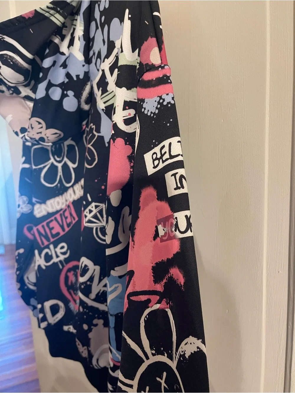 Teen fun print hoodie